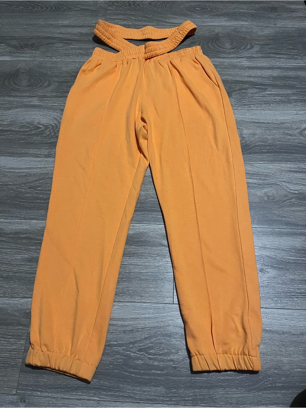 Orange Pull-On Jogger Pantsi size large